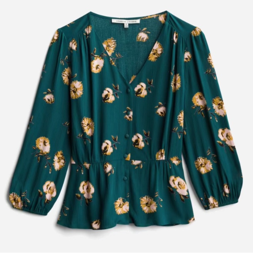 Collective Concepts Yorkshire Peplum Top, size XL